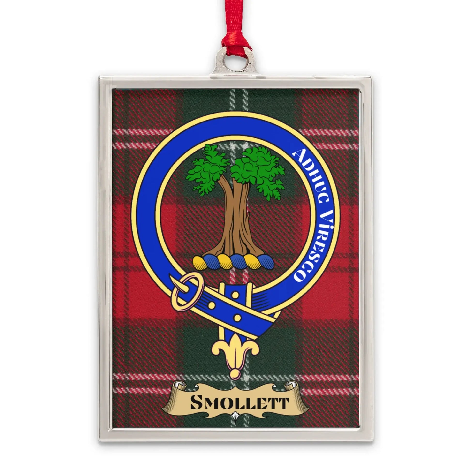 Smollett Tartan Pattern Family Crest Ornament product type