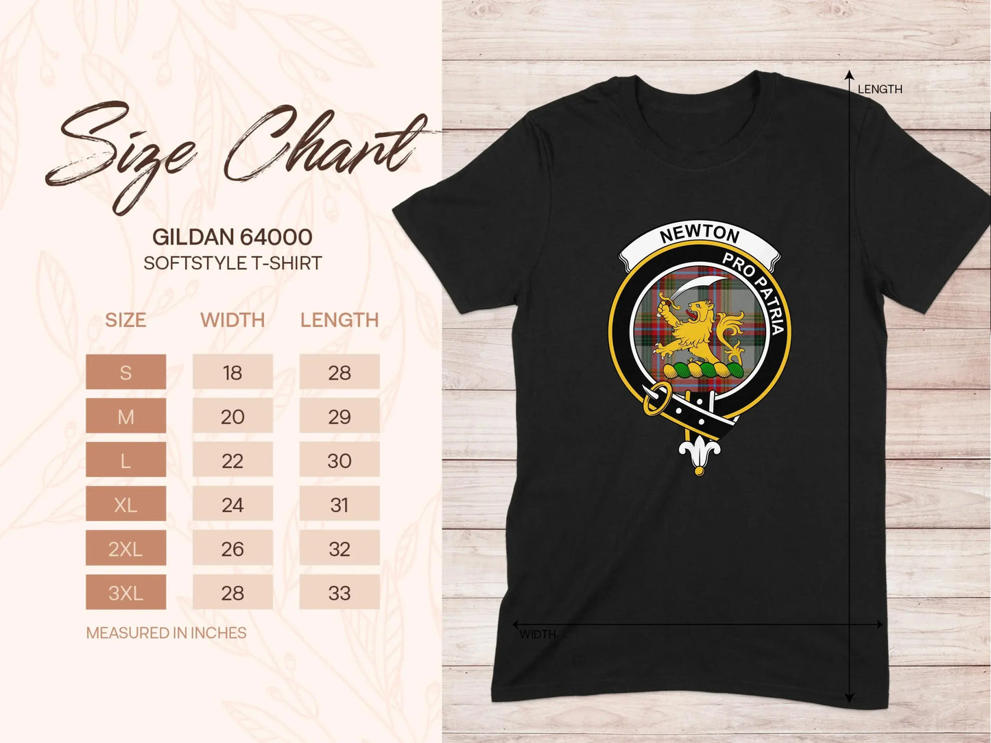 Newton Pro Patria Emblem T-Shirt Detailed Measurements product type