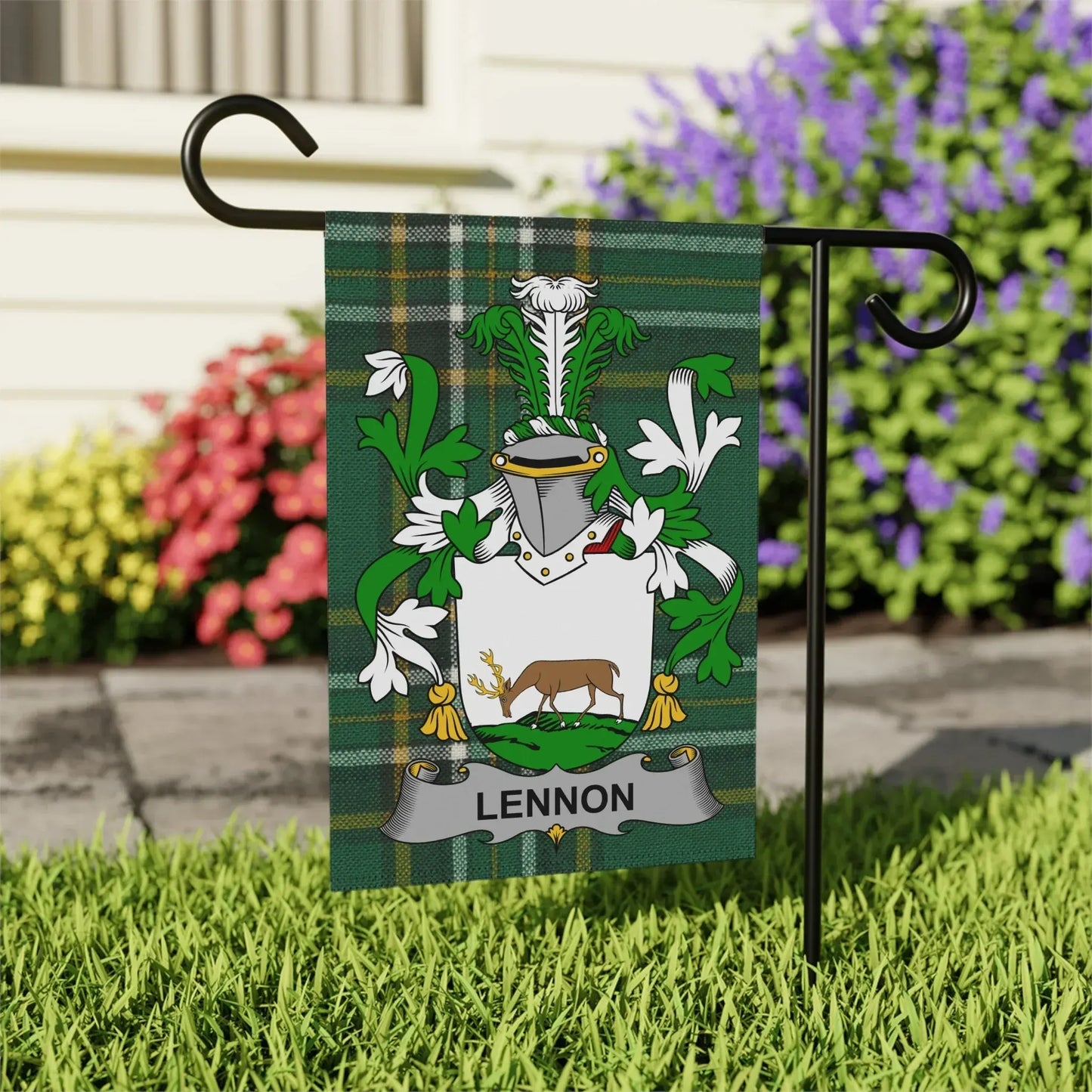 Lennon Family Crest Garden Flag product