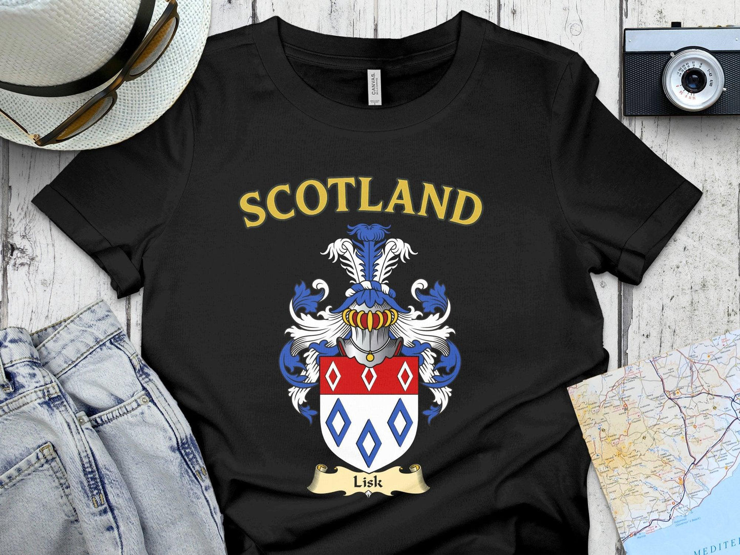 Scotland Crest Family Name T-Shirt product