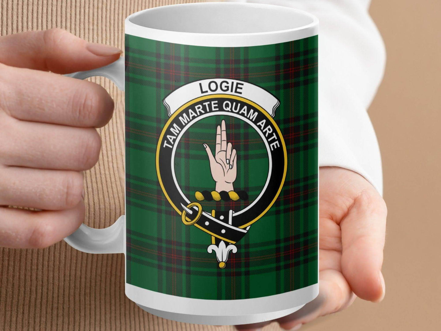 Scottish Clan Logie Plaid Design Ceramic Mug product