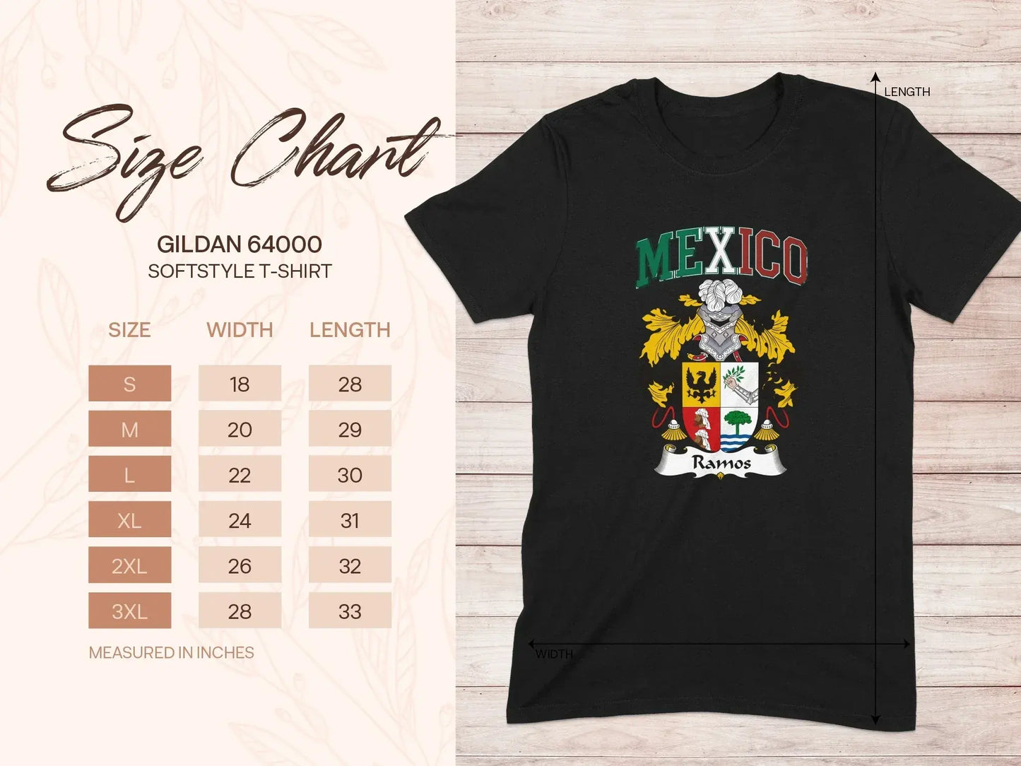 Mexican Family Crest Design Black T-shirt product