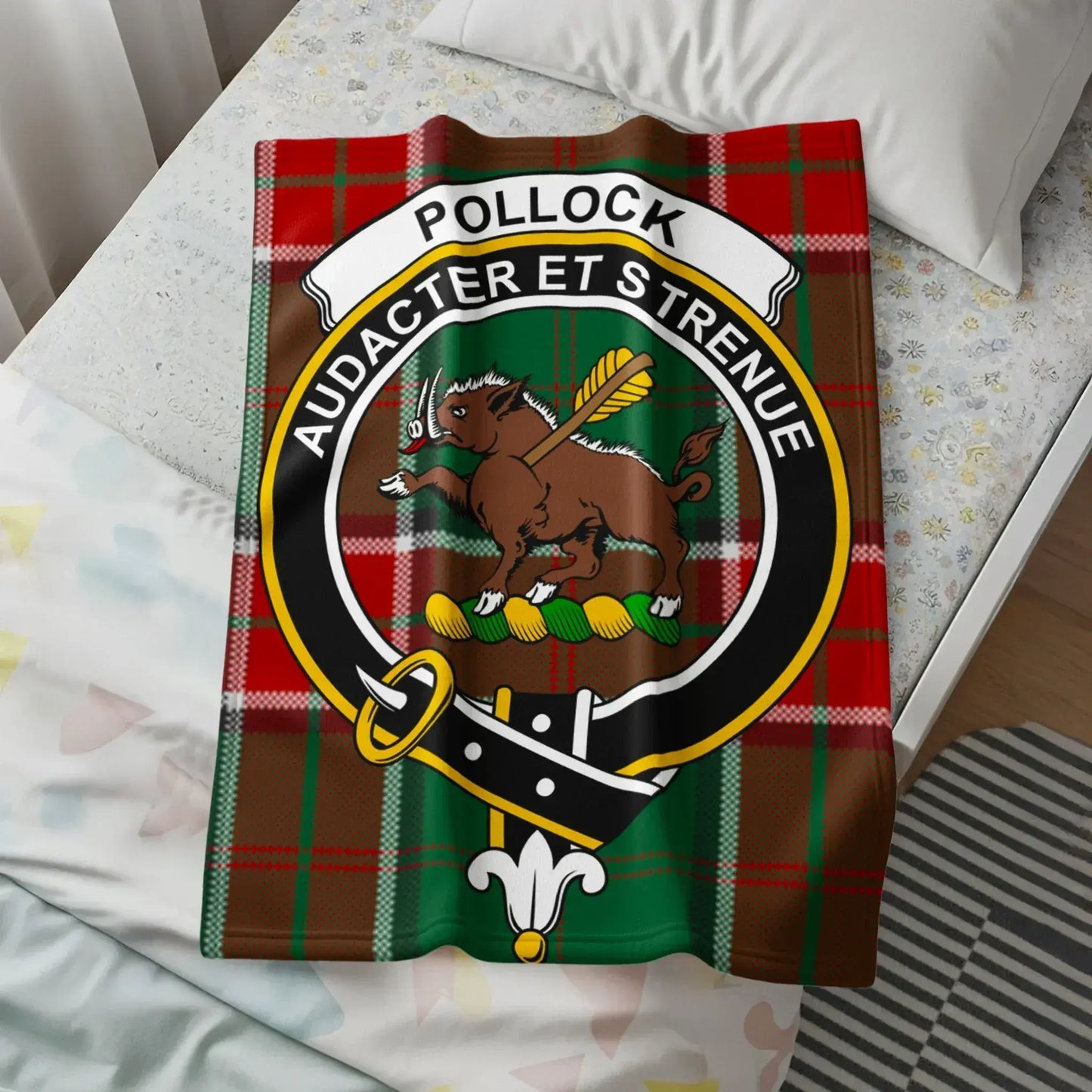 Pollock Audacter Et Strenue Crest Blanket product