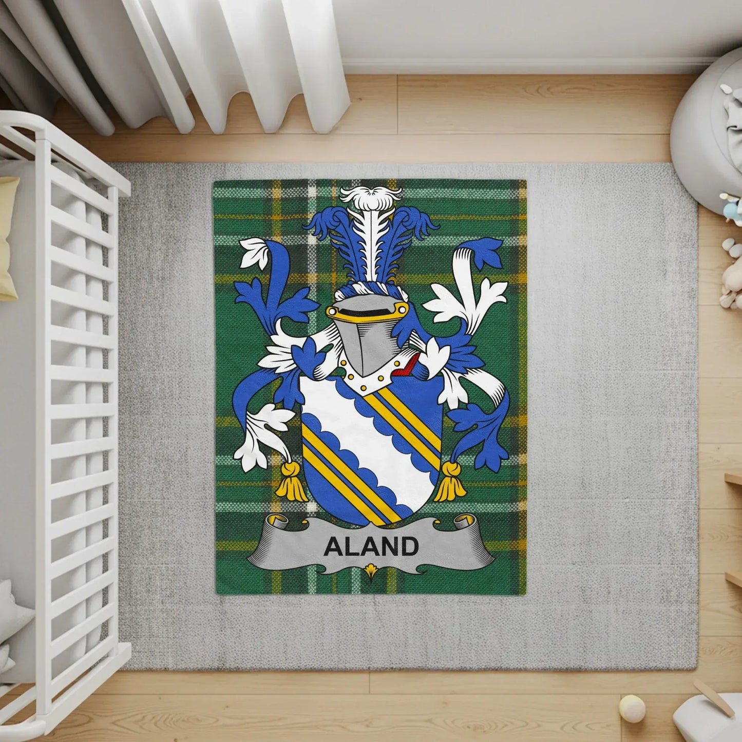 Family Crest Aland Design Area Rug unique product type