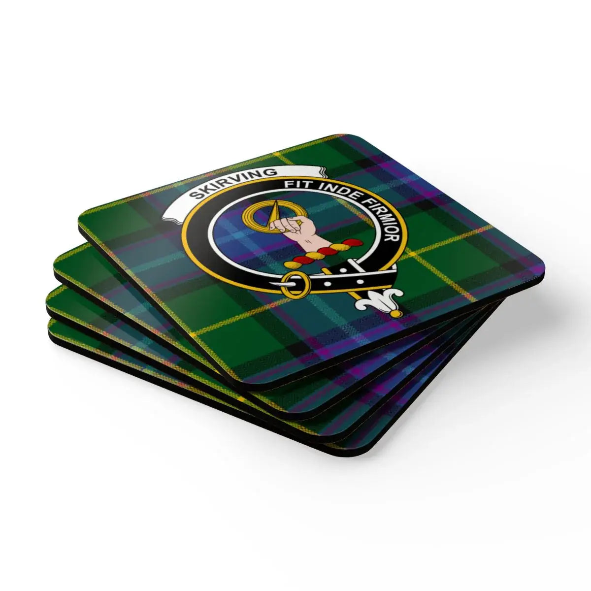 Skirving Fit Uirie Frivor Plaid Coasters product type