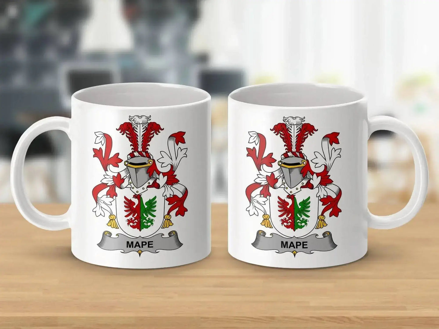 Mape Surname Irish Family Crest Mug - Celtic Ancestry Gifts