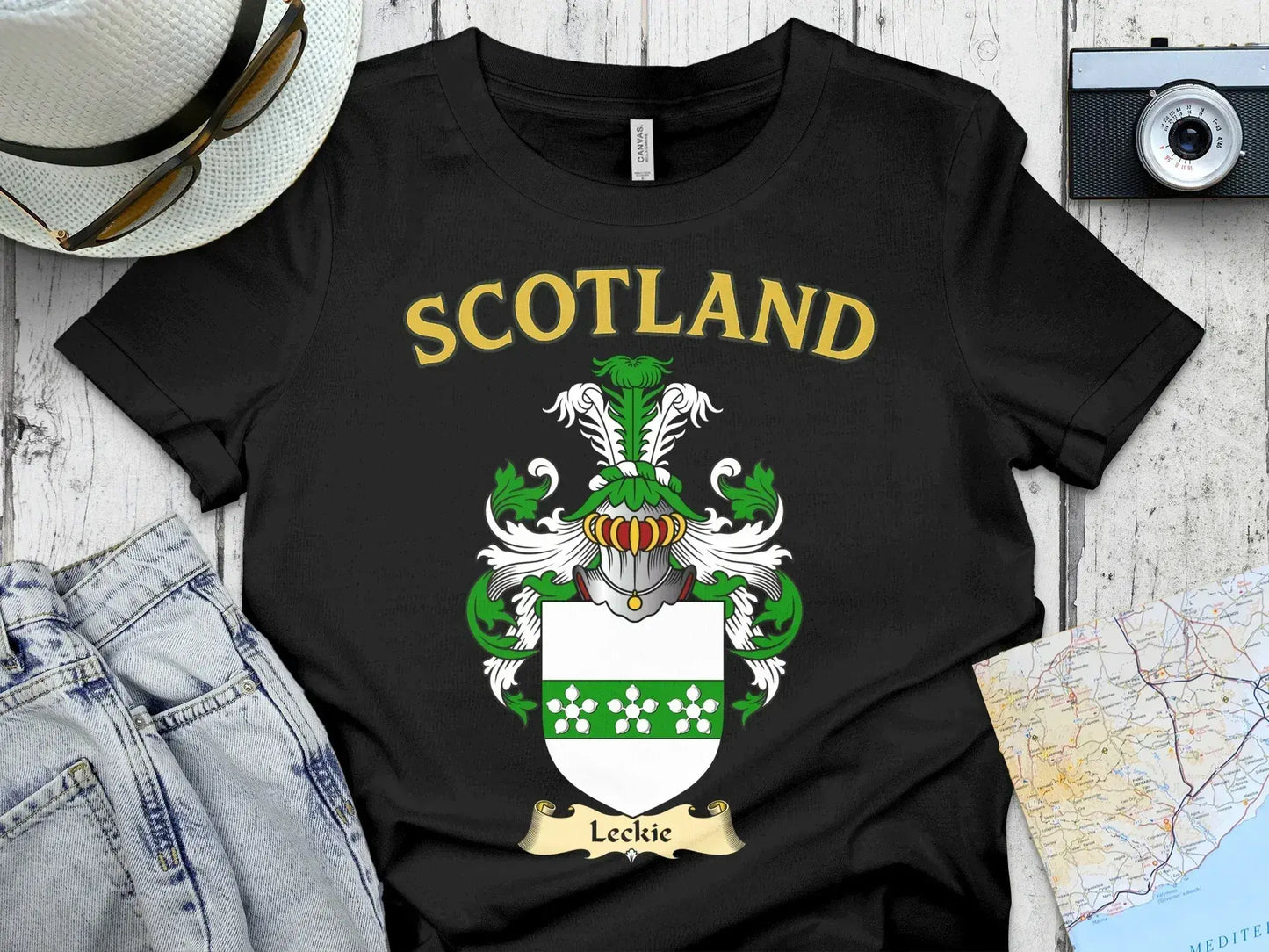Scotland Graphic Tee with Coat of Arms Design product type
