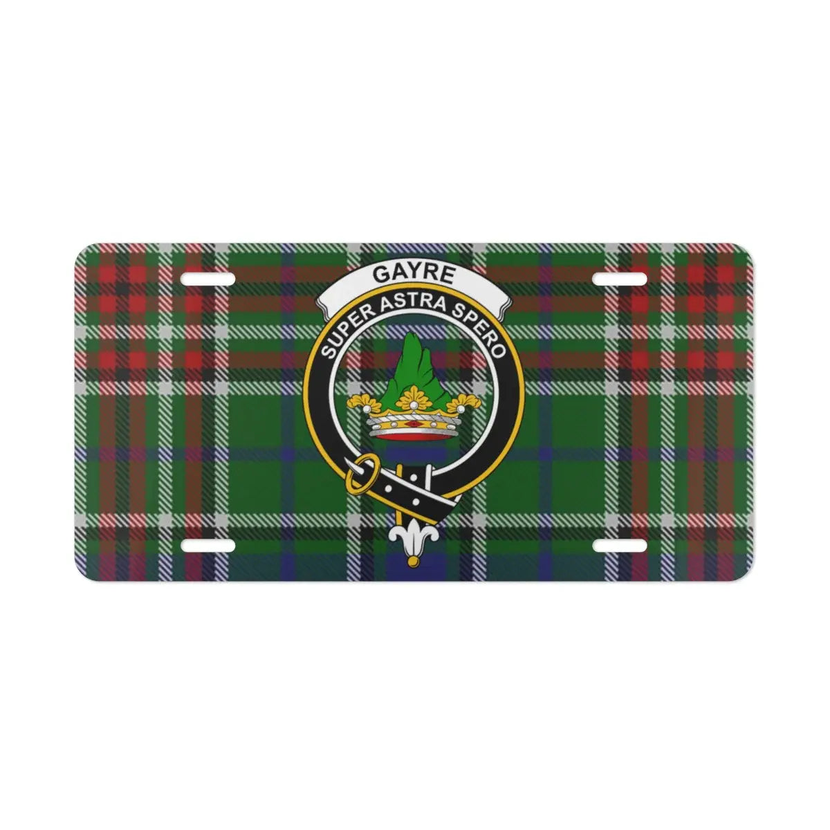 Personalized Scottish Tartan Name Car License Plate product