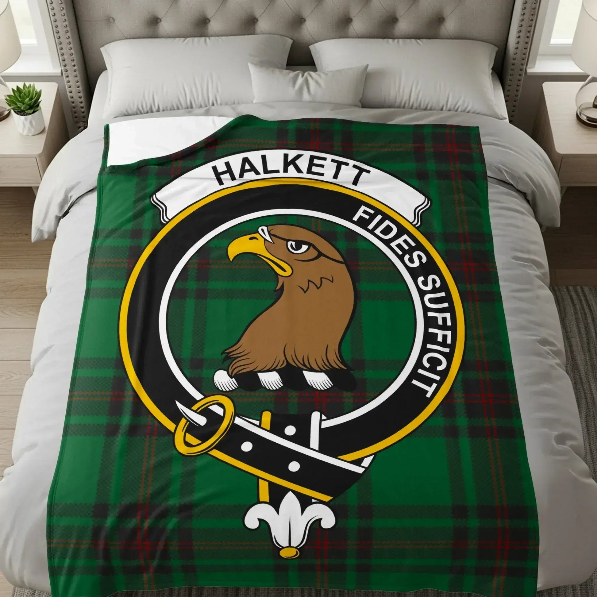 Halkett Fides Sufficit Pattern Blanket product