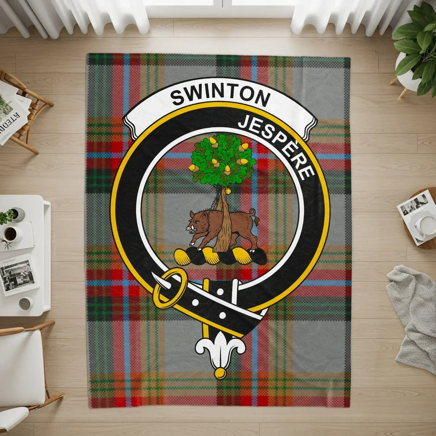 Swinton Jespere Scottish Tartan Plaid Design Rug product type