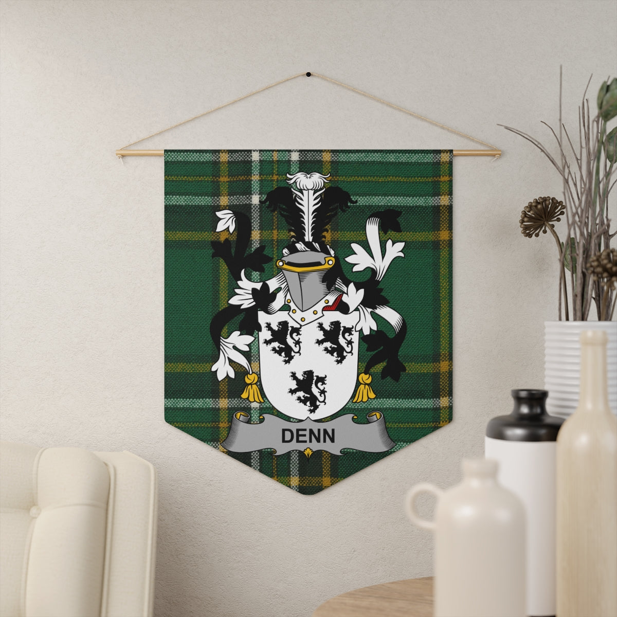 Family Crest Plaid Wall Hanging Tapestry product type