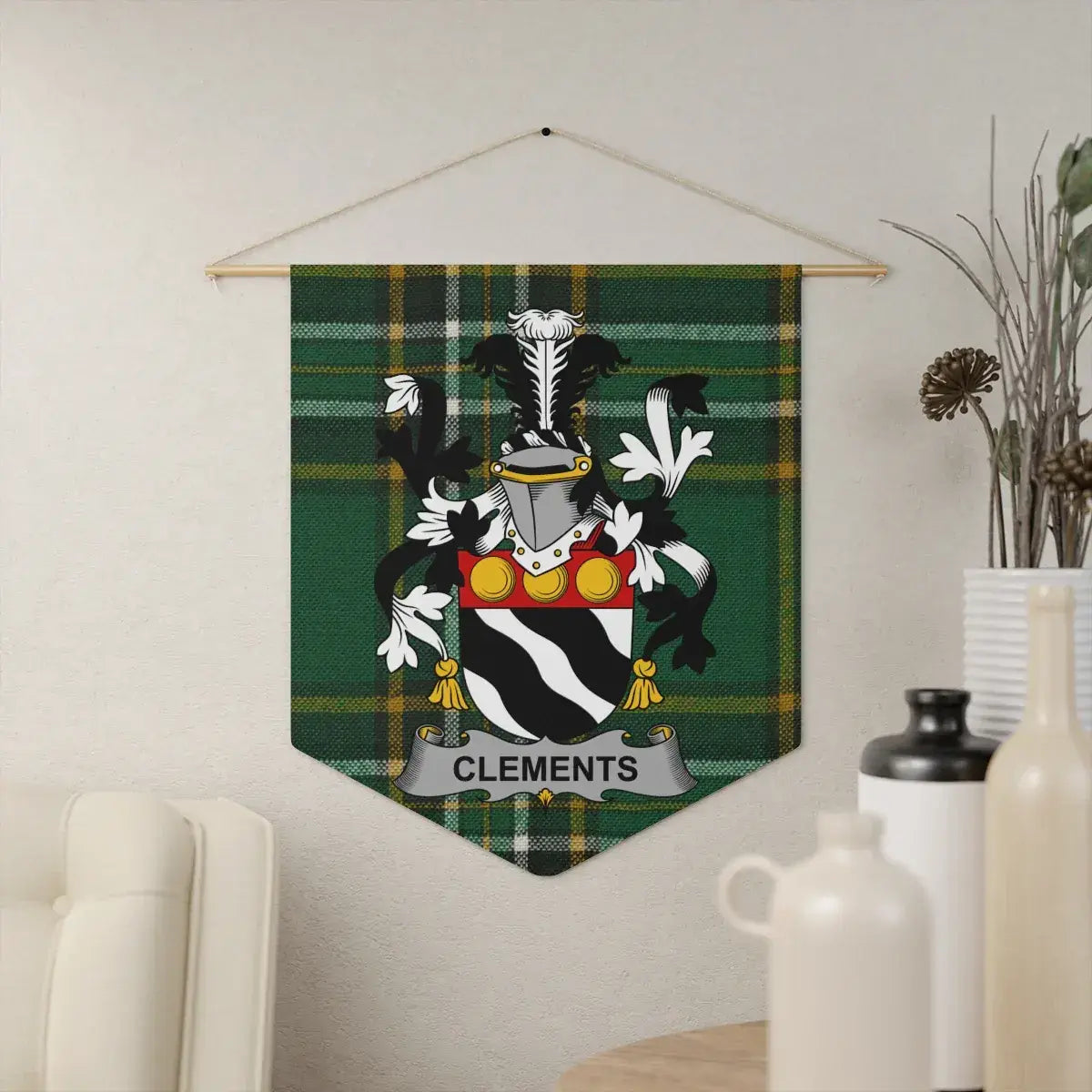 Personalized Family Crest Wall Banner product type