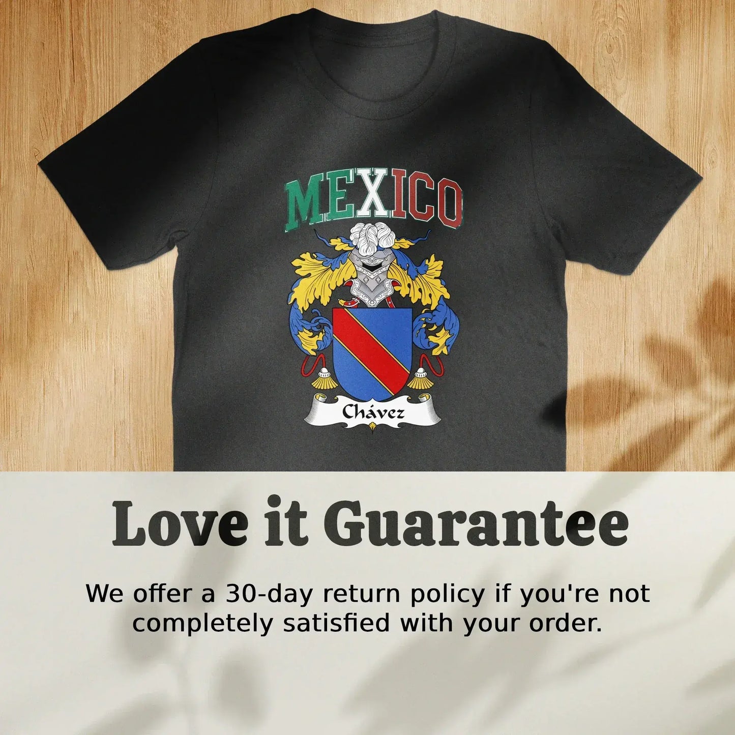 Mexico Crest Chavez Graphic Black T-shirt product
