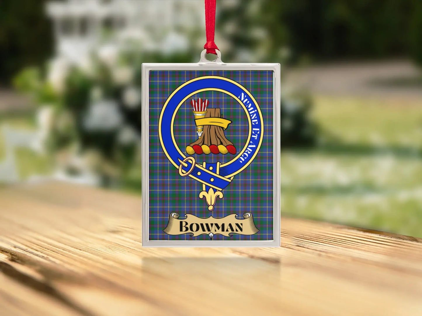 Bowman Family Crest Plaid Pattern Decoration product