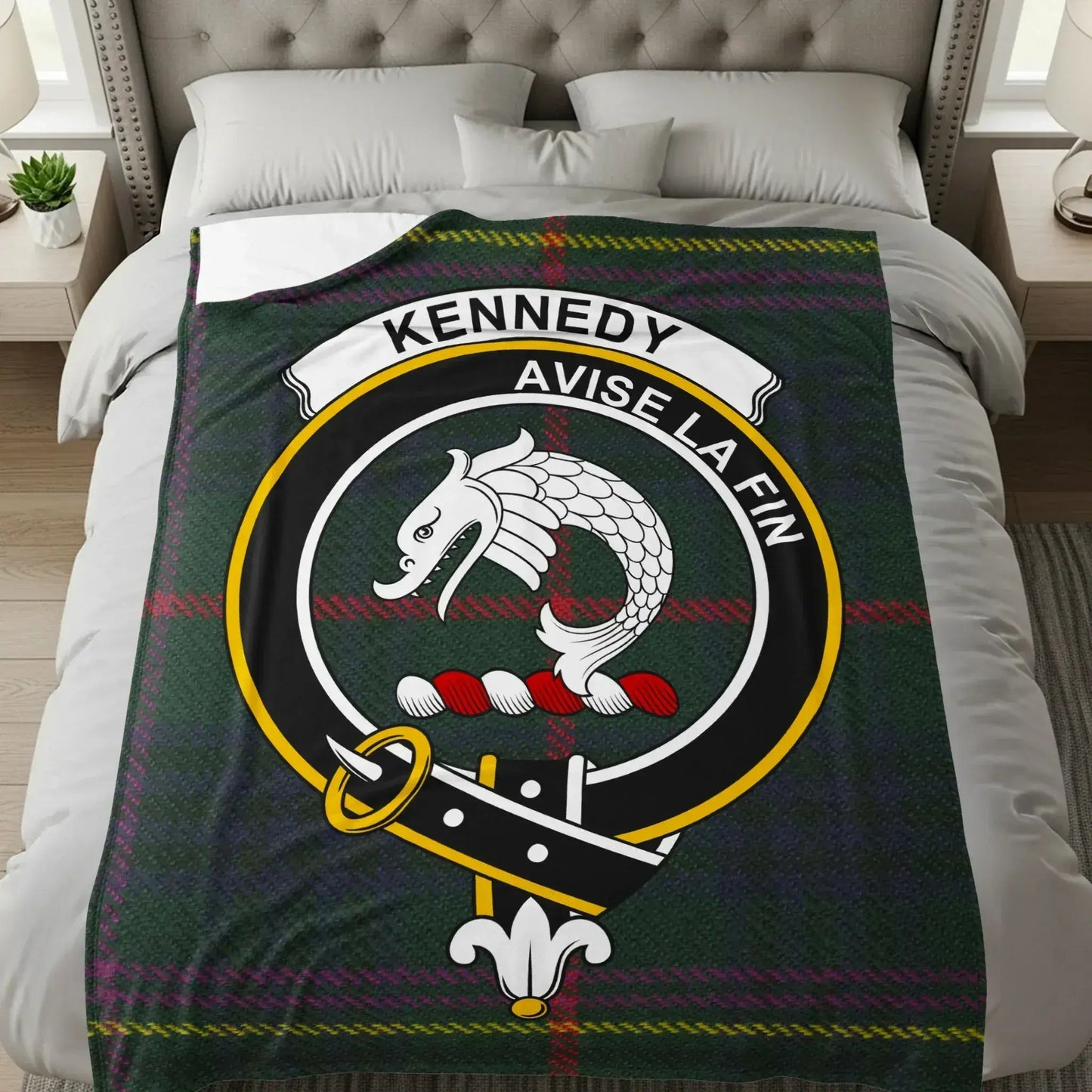 Kennedy Avise La Fin Tartan Pattern Blanket product