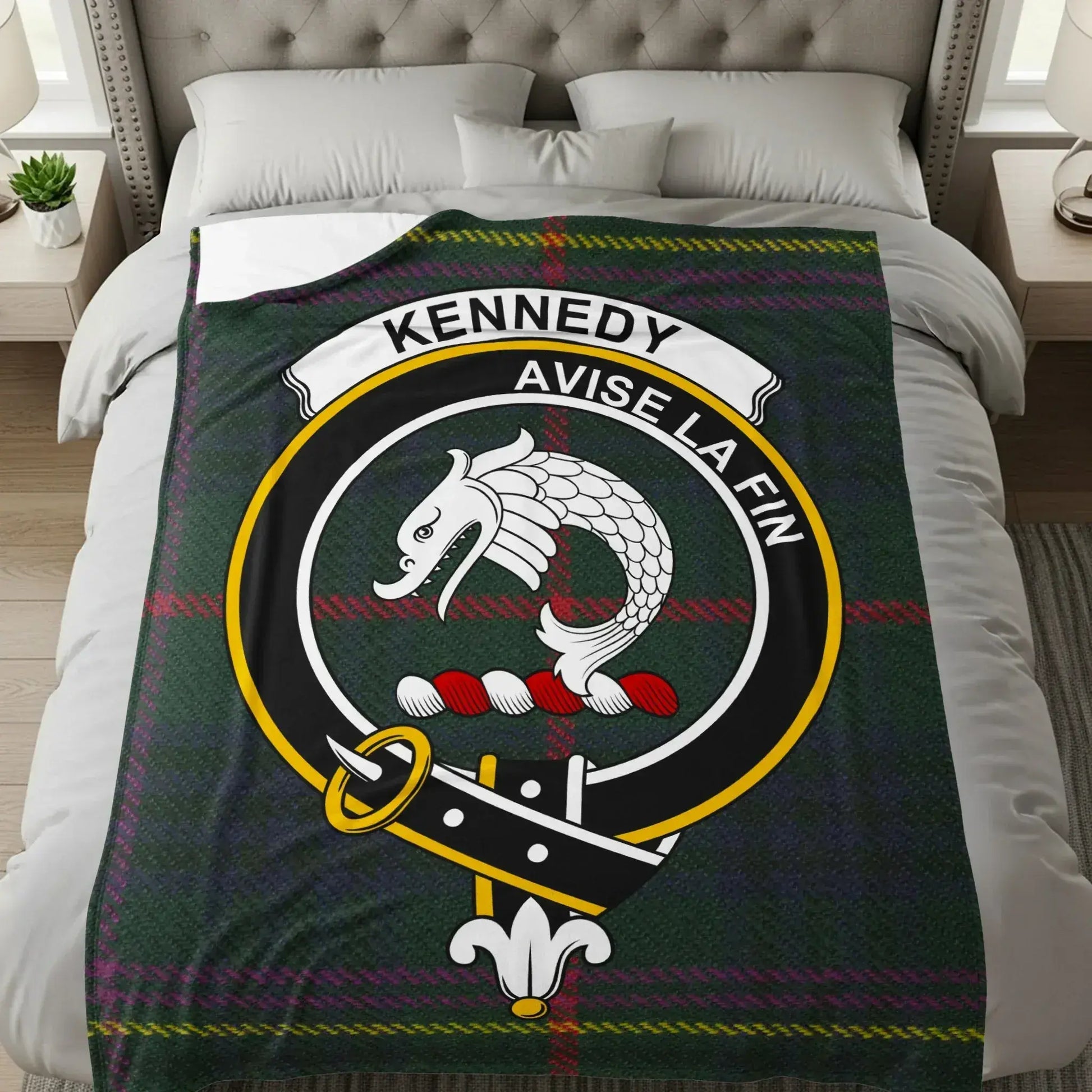 Kennedy Avise La Fin Tartan Pattern Blanket product