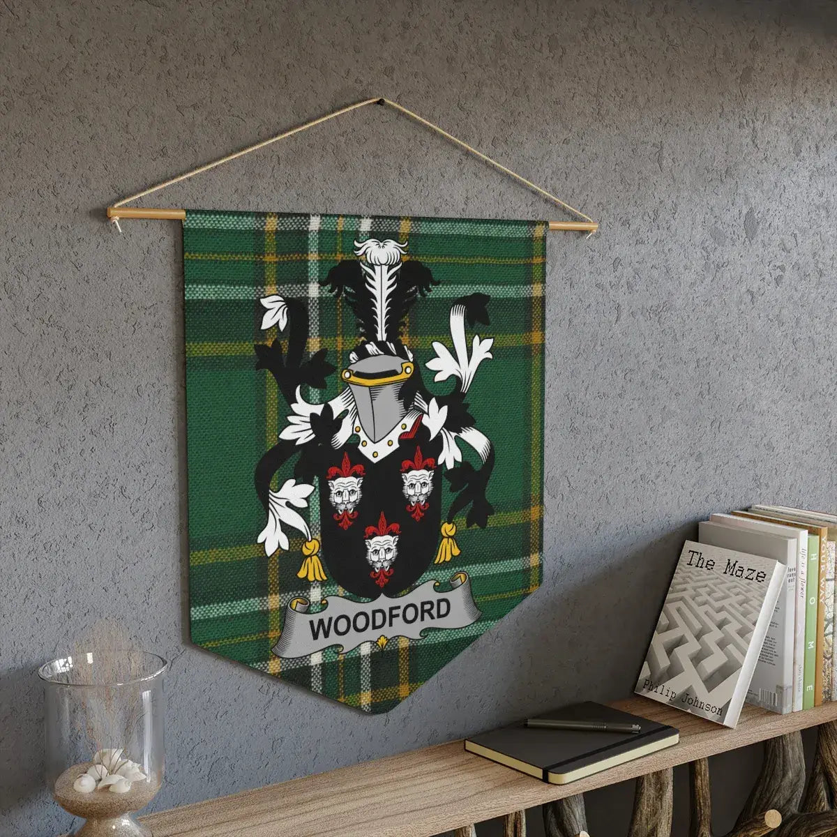 Family Crest Tartan Pattern Wall Hanging product