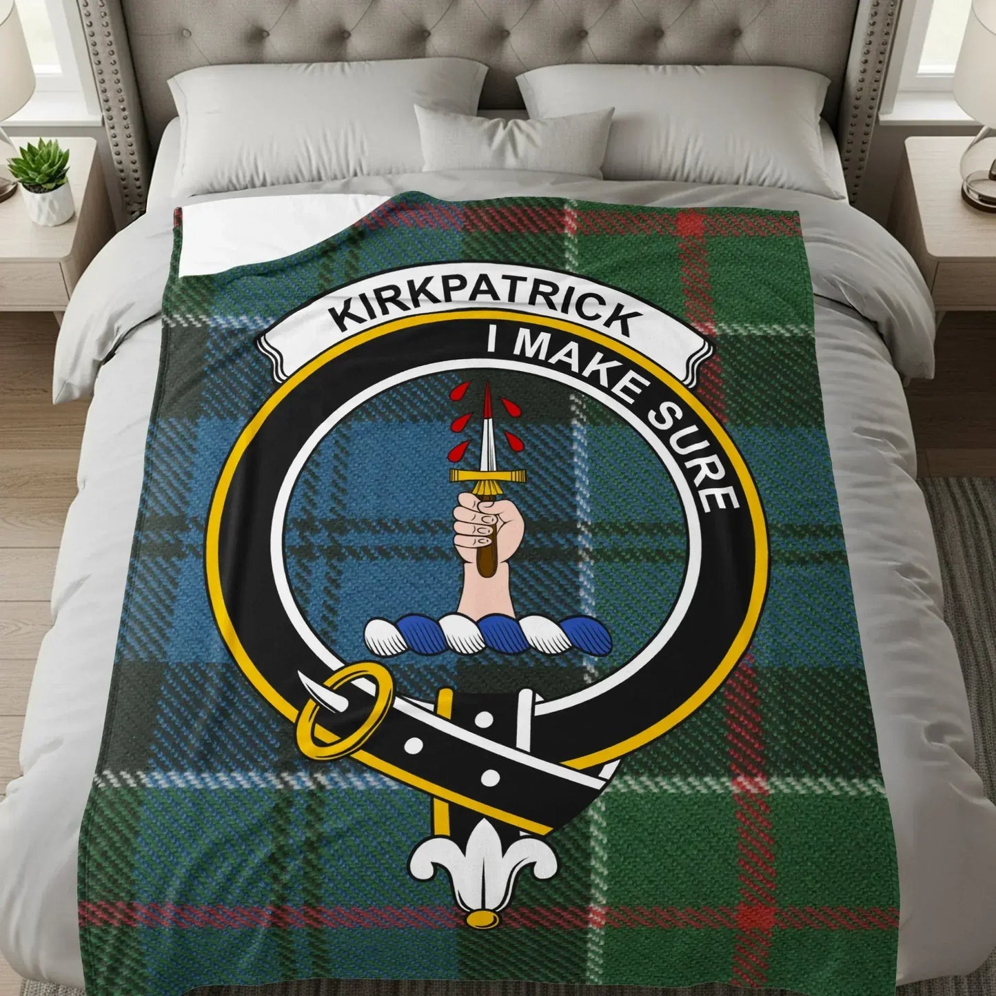 Kirkpatrick I Make Sure Tartan Crest Blanket product