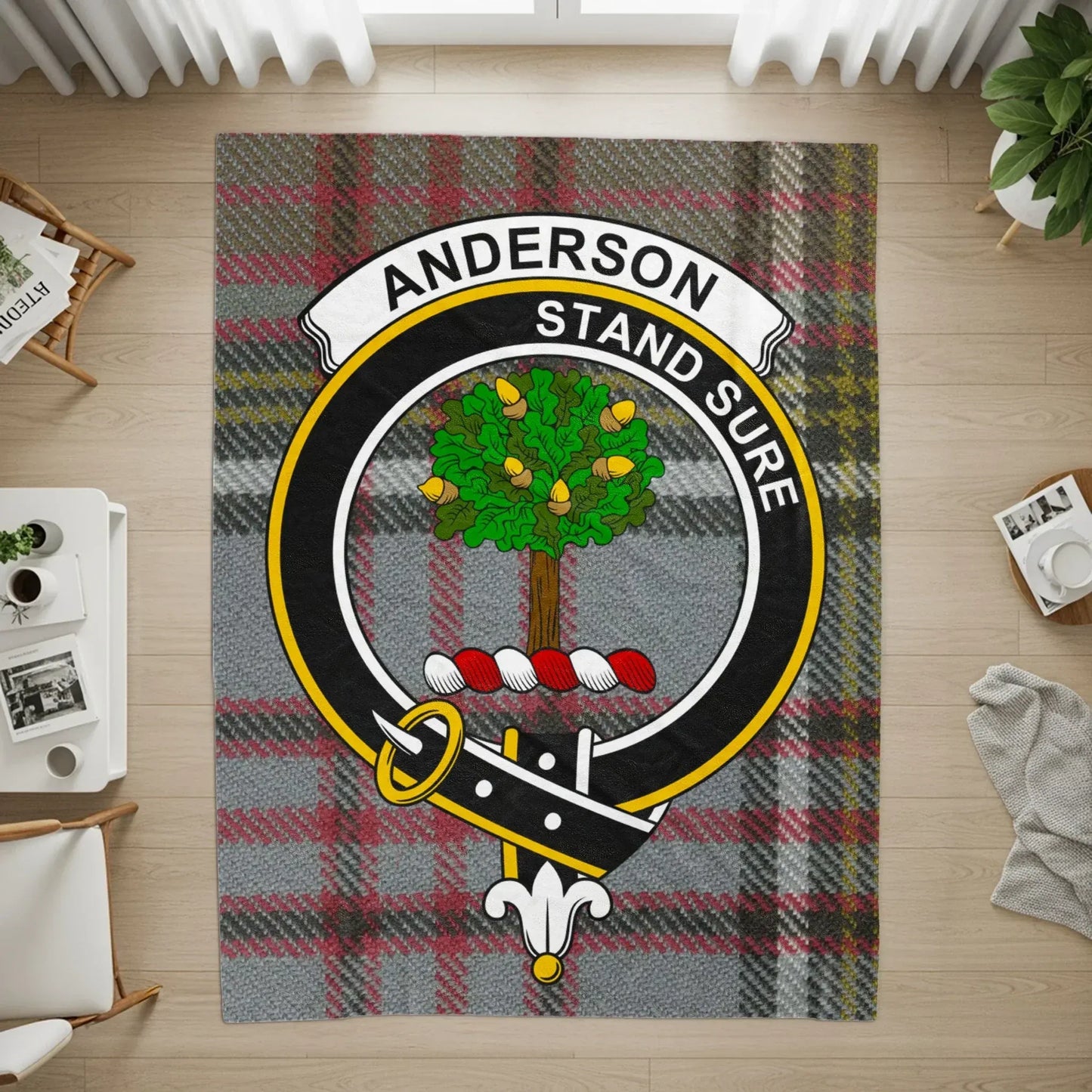 Anderson Stand Sure Tartan Pattern Rug product