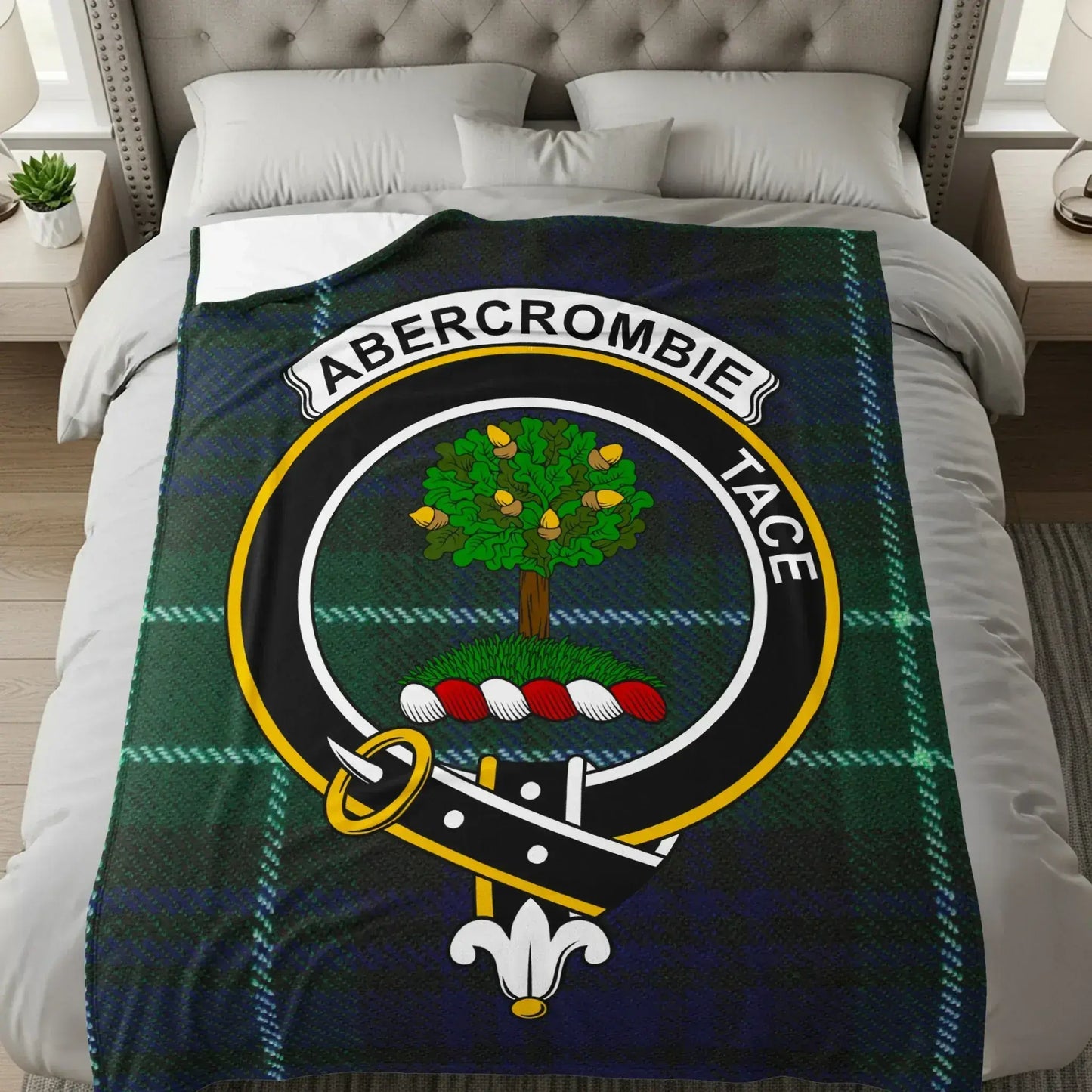 Abercrombie Tace Clan Crest Throw Blanket product