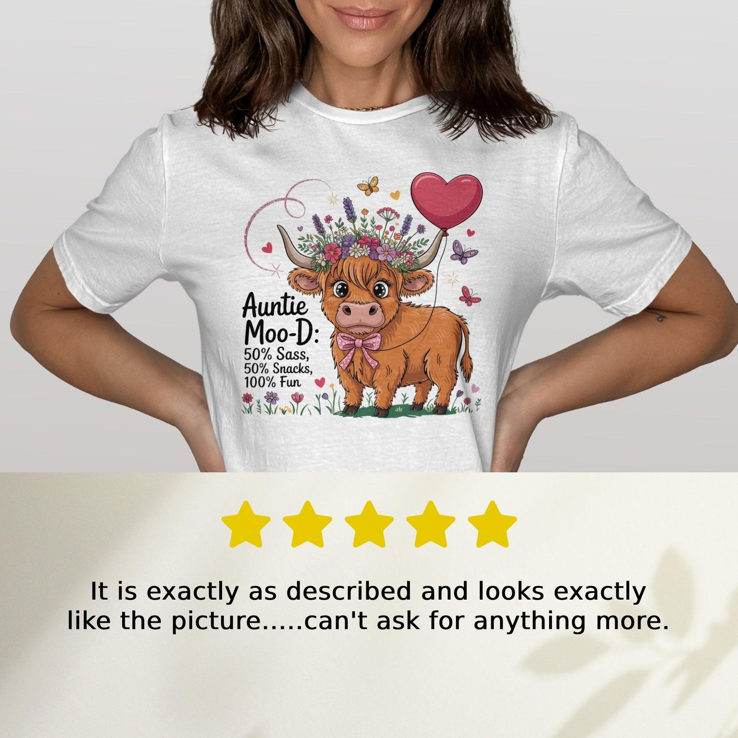 Cute Cow Graphic Tee for Women Funny Shirt product