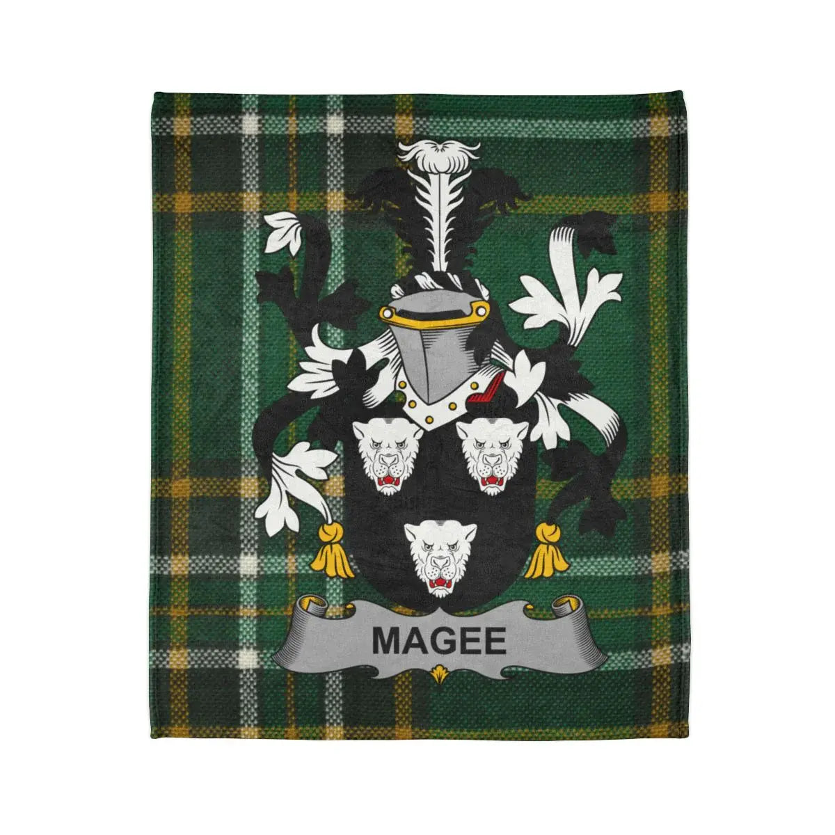 Magee Family Crest Tartan Blanket Heritage product type