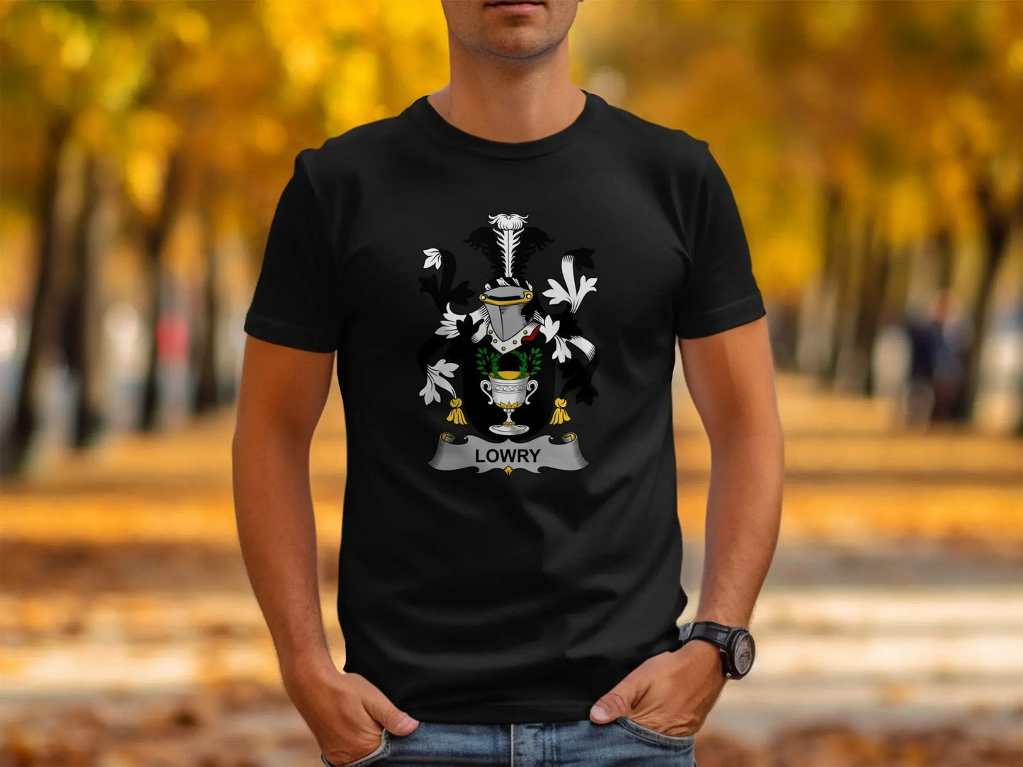 Lowry Coat of Arms Family Crest Emblem Graphic T-shirt product