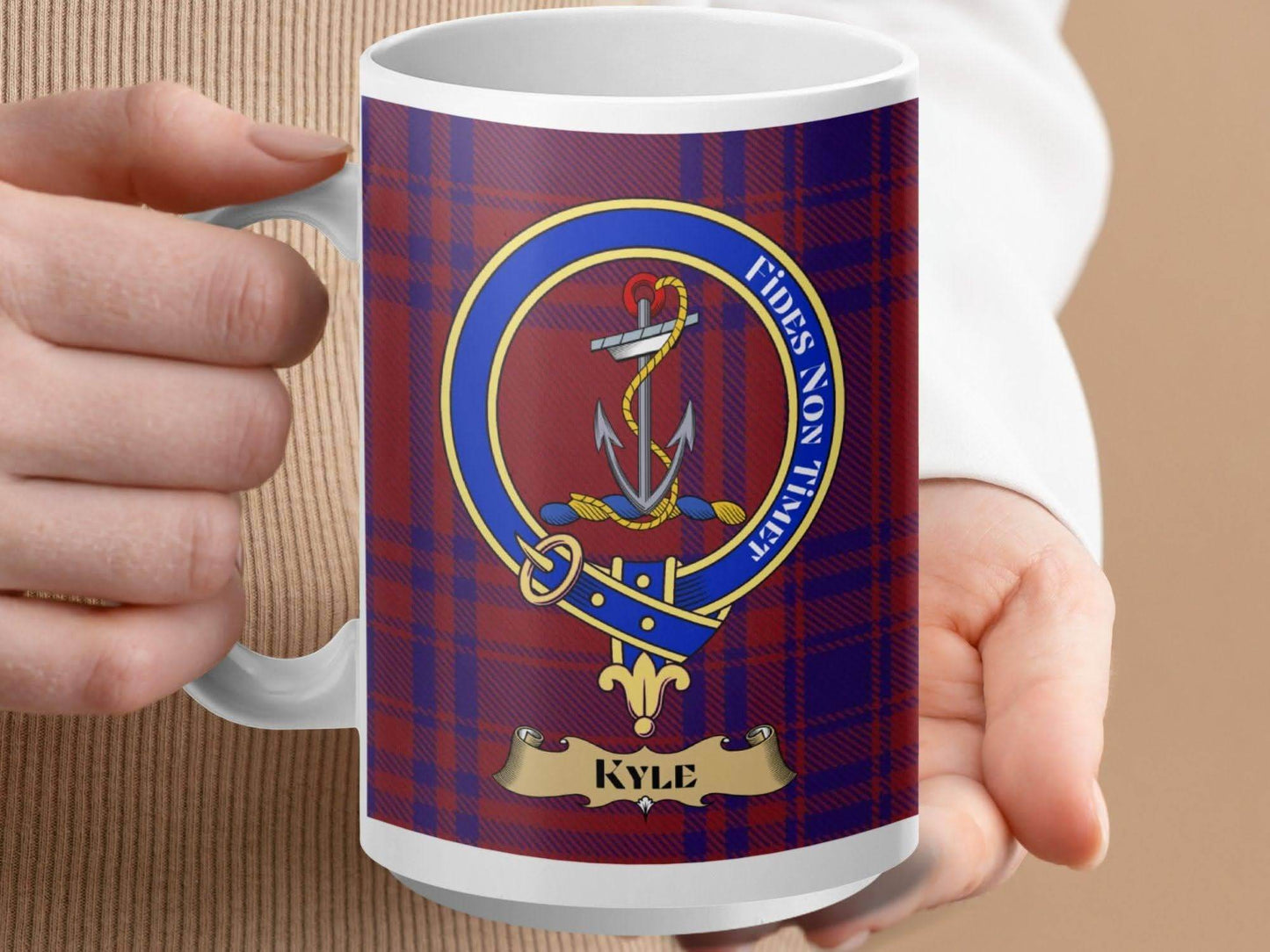 Scottish Clan Crest Kyle Tartan Coffee Mug product