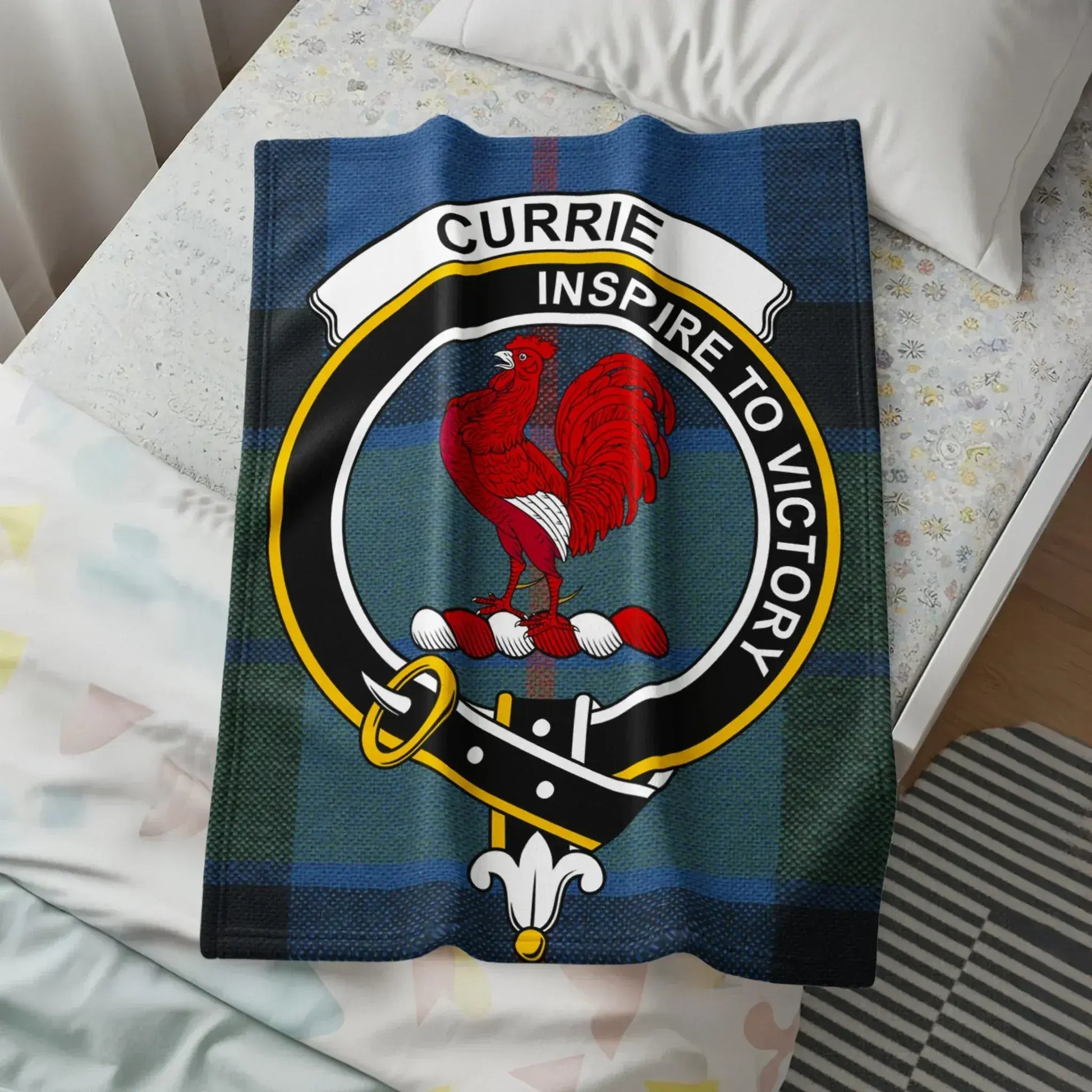 Inspire to Victory Currie Crest Design Throw Blanket product