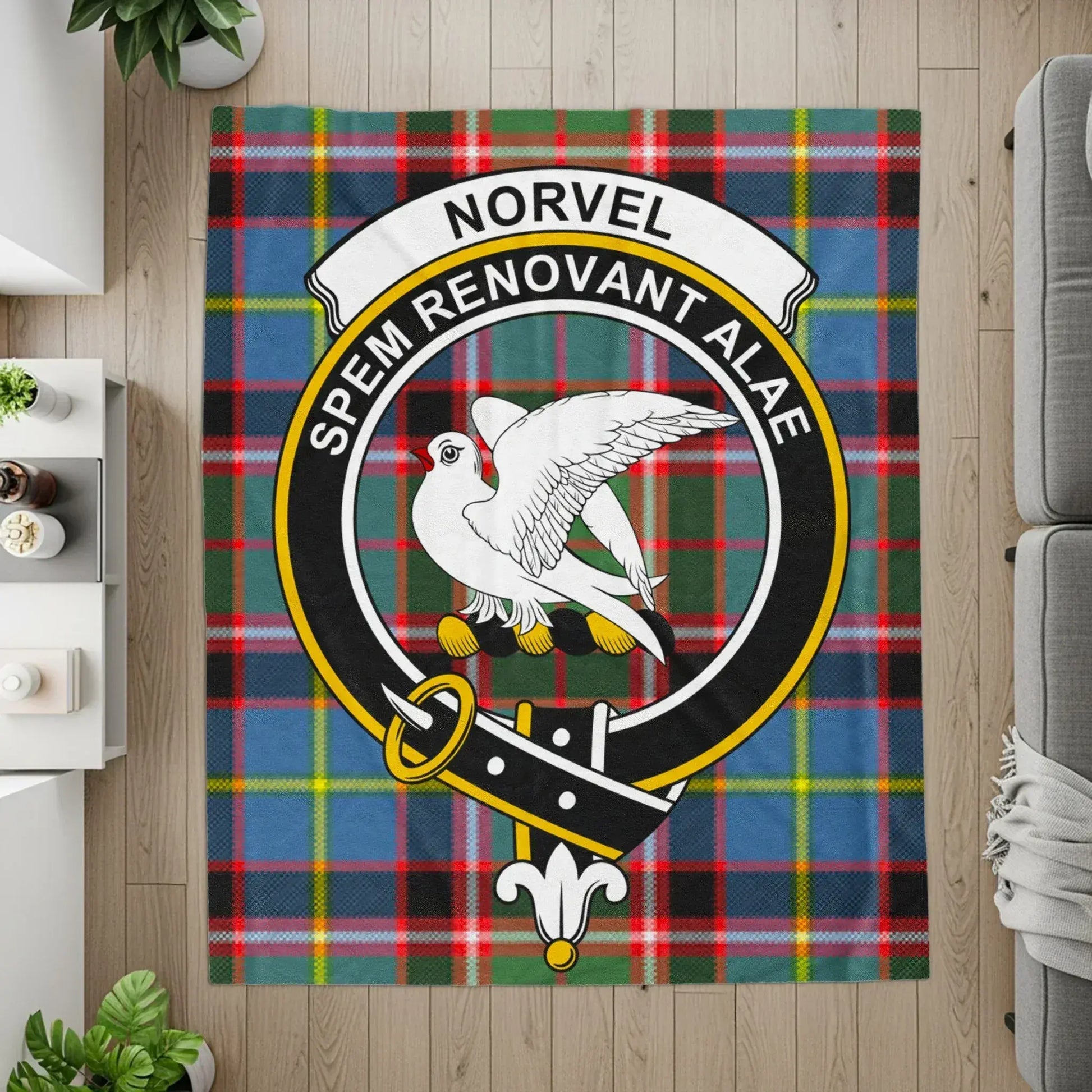 Norvel Spem Renovant Alae Tartan Plaid Blanket product
