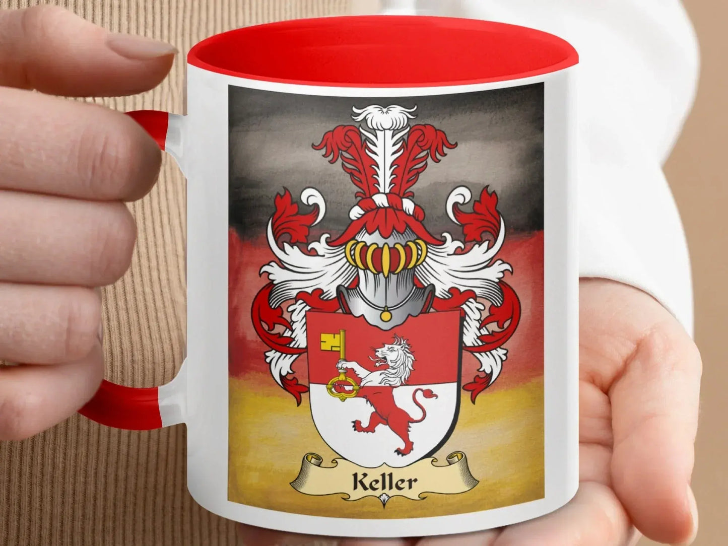 Keller Family Crest Design Mug Unique Gift product