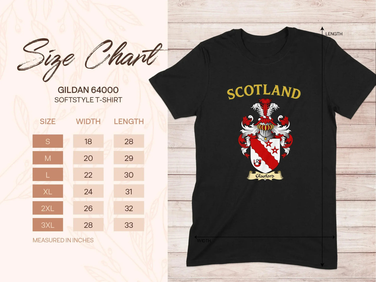 Scotland Emblem Gildan 64000 Softstyle T-shirt product