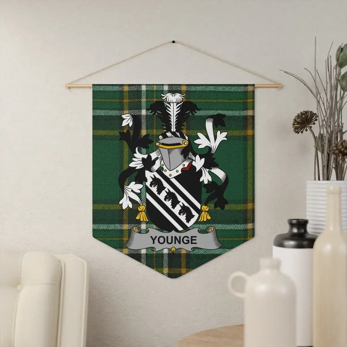 Younge Family Crest Wall Art Heraldic Decor product