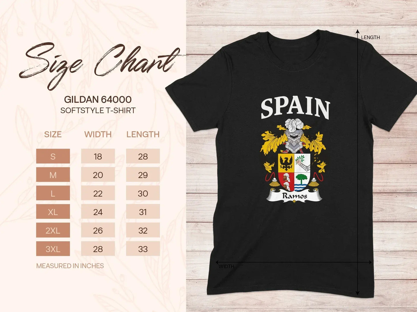 Spain Coat of Arms Design Softstyle T-shirt product