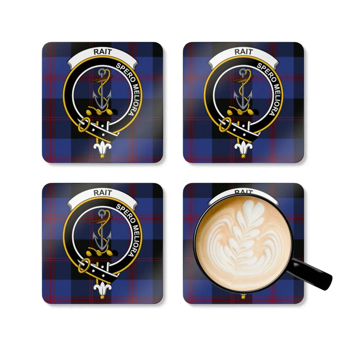 Tartan Plaid RAIT Spero Meliora Anchor Coaster product