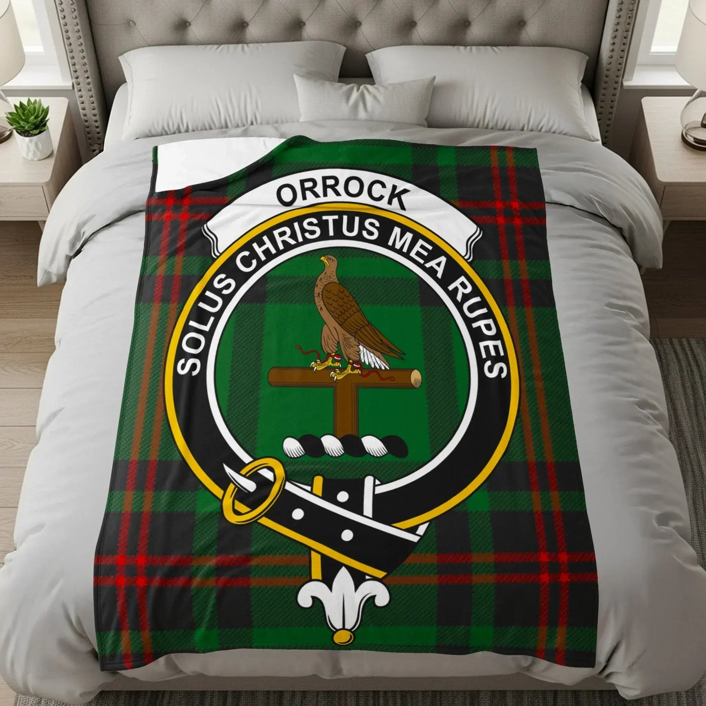 Orrock Solus Christus Mea Rupes Tartan Blanket product