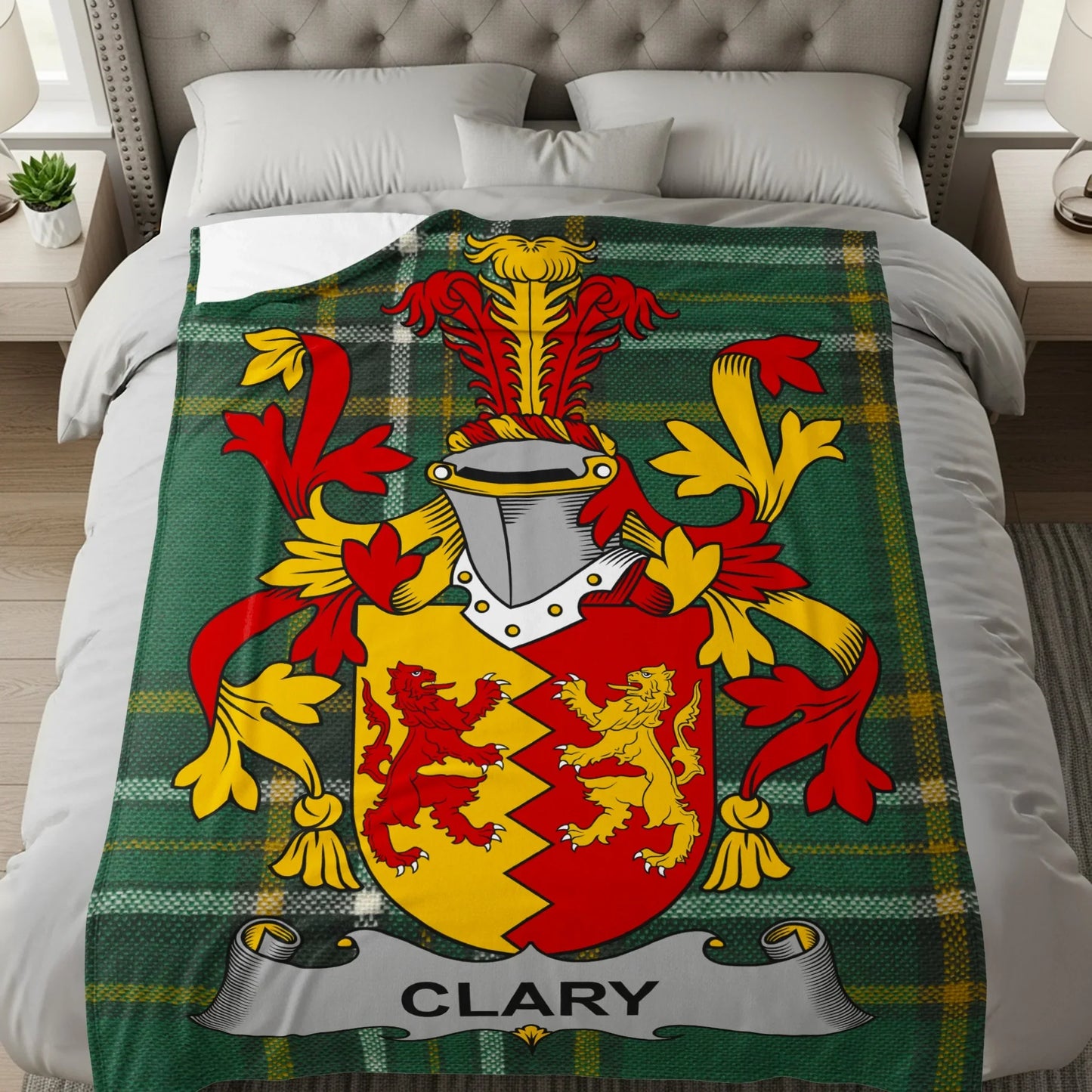 Family Clan Coat of Arms Throw Blanket product