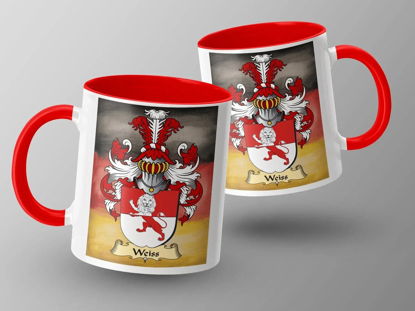 Family Crest Design with Name Weiss Mug product type