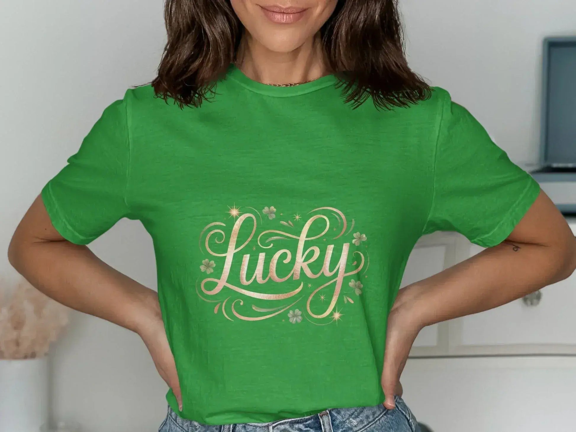 Lucky Graphic Design Printed T-shirt product type
