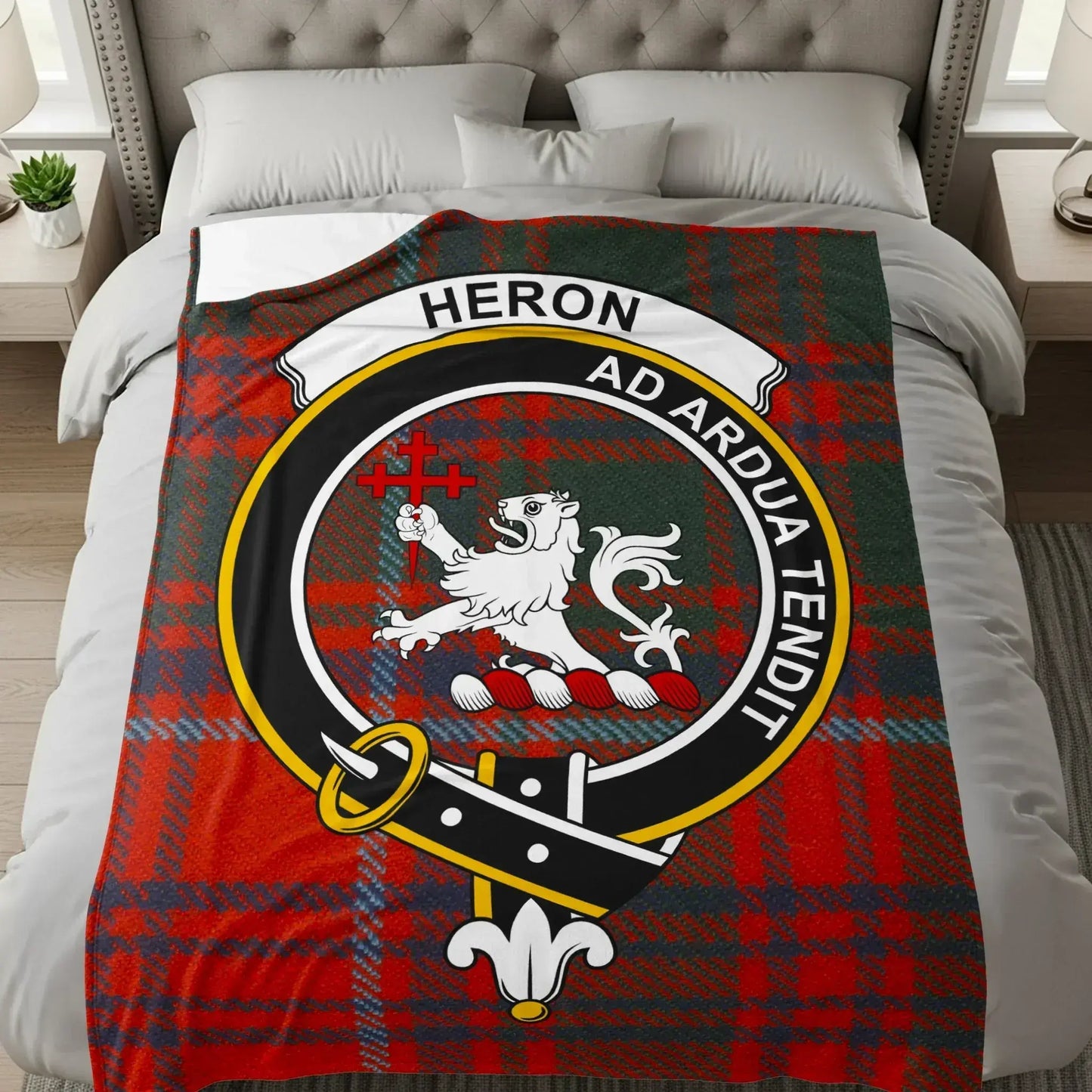 Heron Ad Ardua Tendit Crest Emblem Comforter product