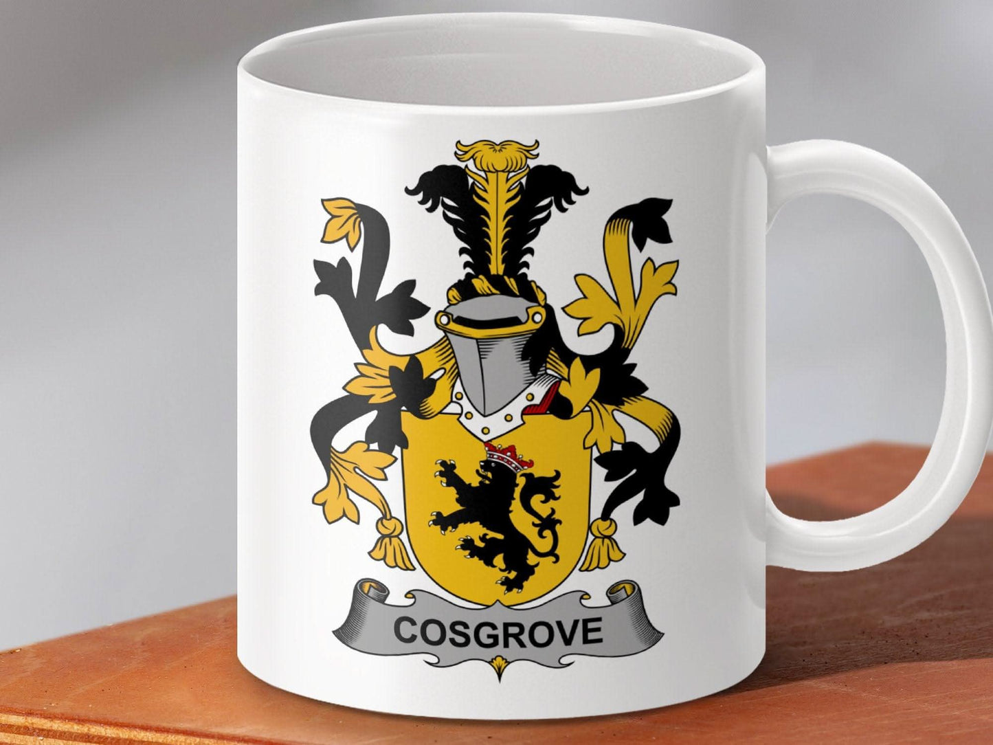 Cosgrove Surname Irish Family Crest Mug - Celtic Ancestry Gifts