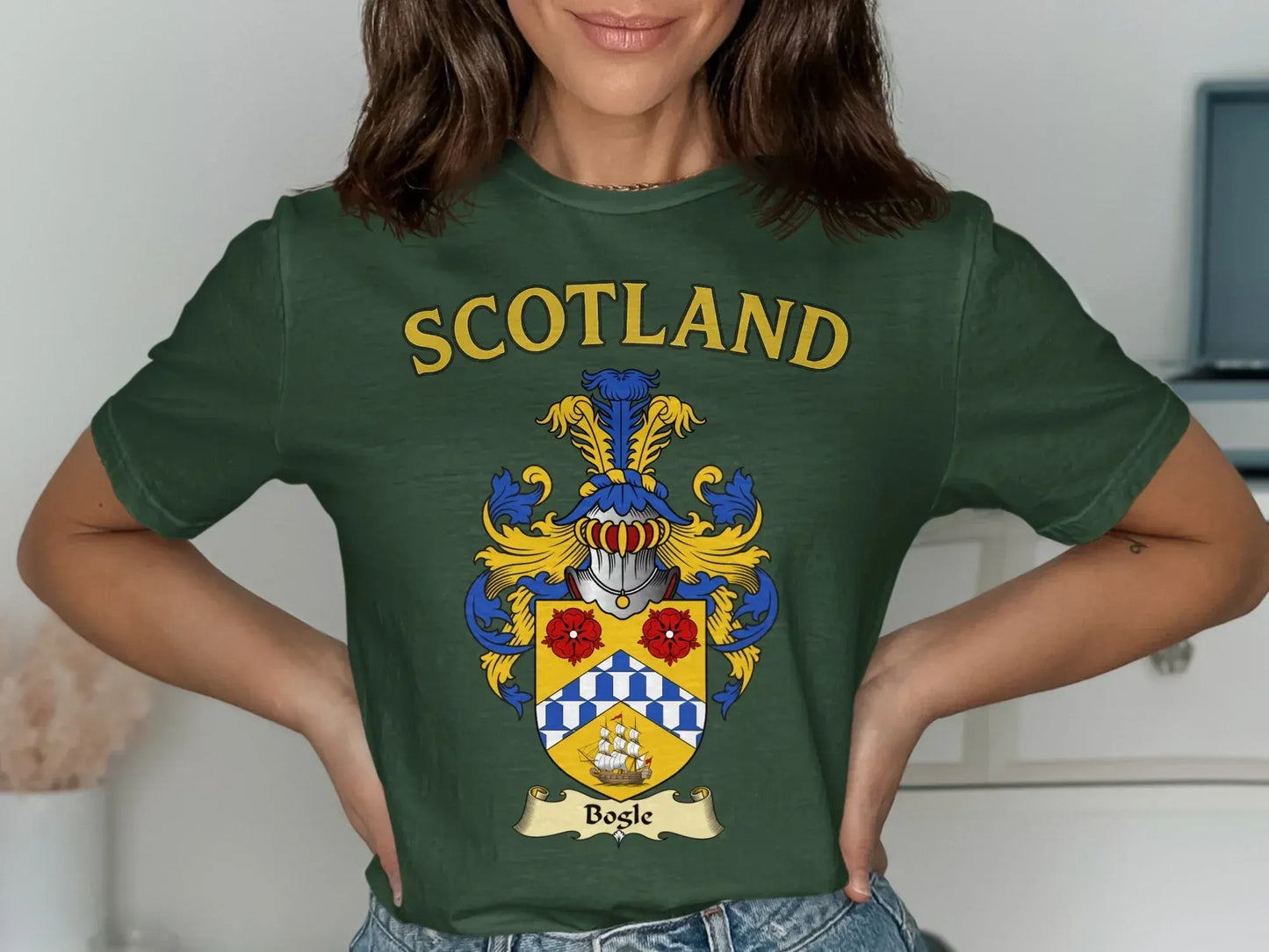 Scotland Bosle Family Crest Graphic T-shirt product type