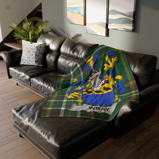 Personalized Family Crest Blanket Home Decor Product