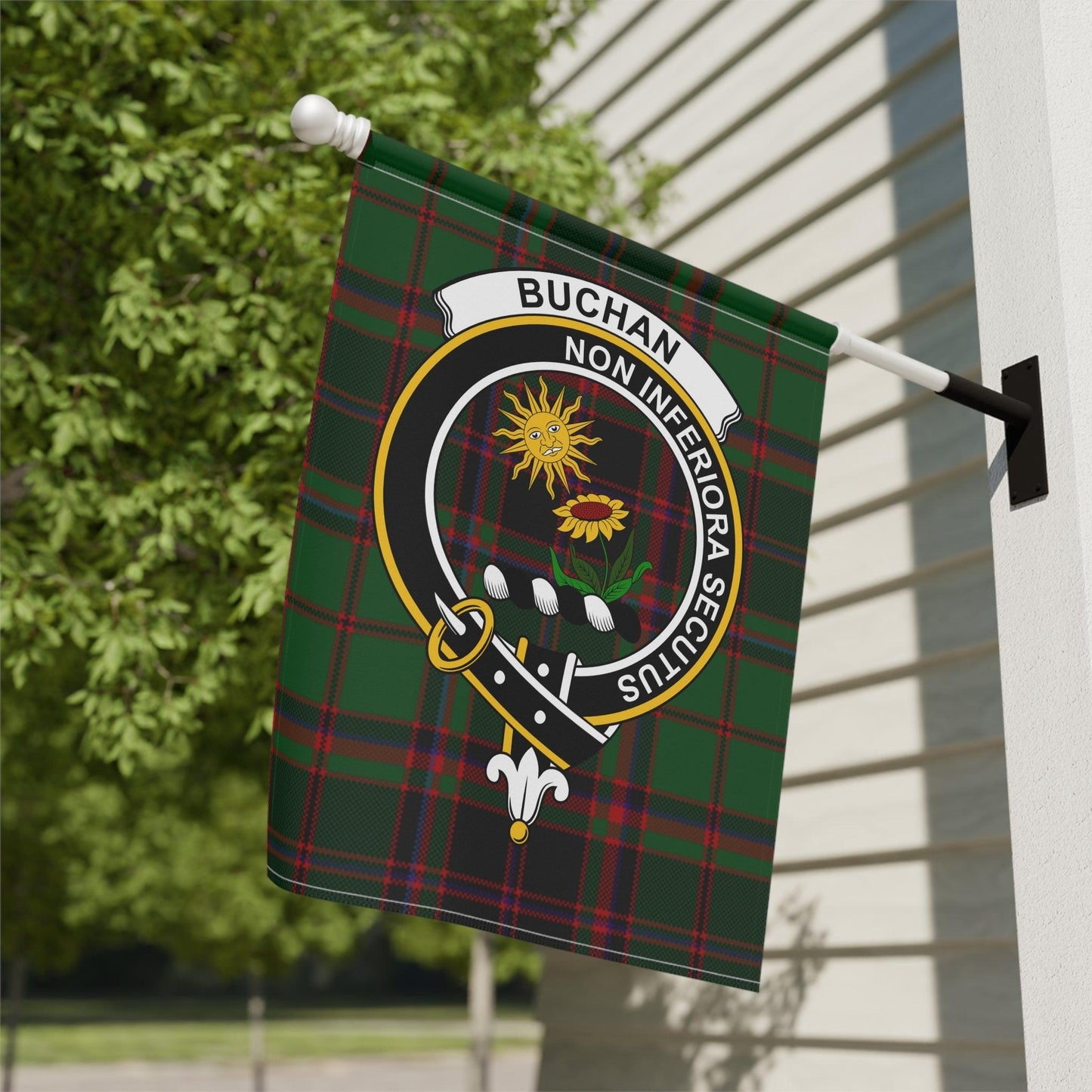 Buchan Clan Scottish Tartan Garden Flag