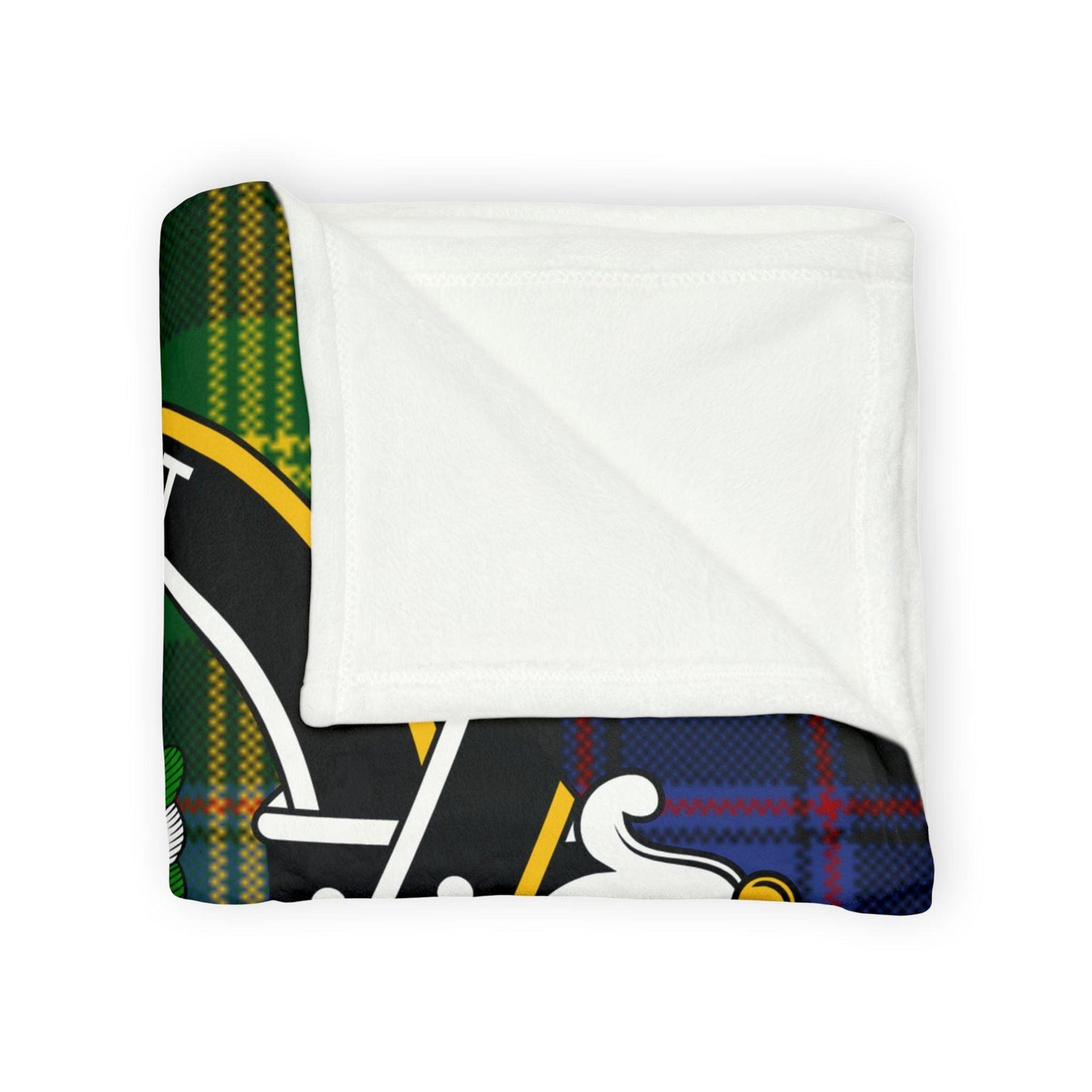 Watson Clan Tartan Blanket – Scottish Crest Throw - Celtic Ancestry Gifts