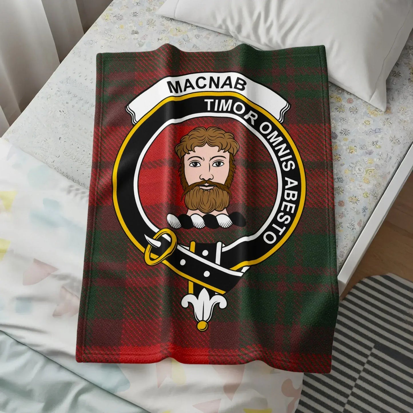 Macnab Timor Omnis Abesto Scottish Tartan blanket product