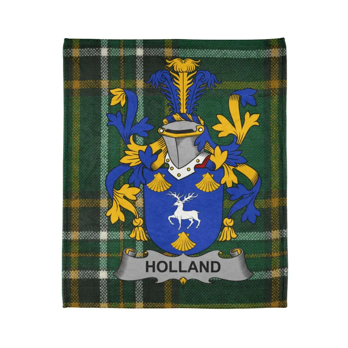 Holland Family Crest and Tartan Design product