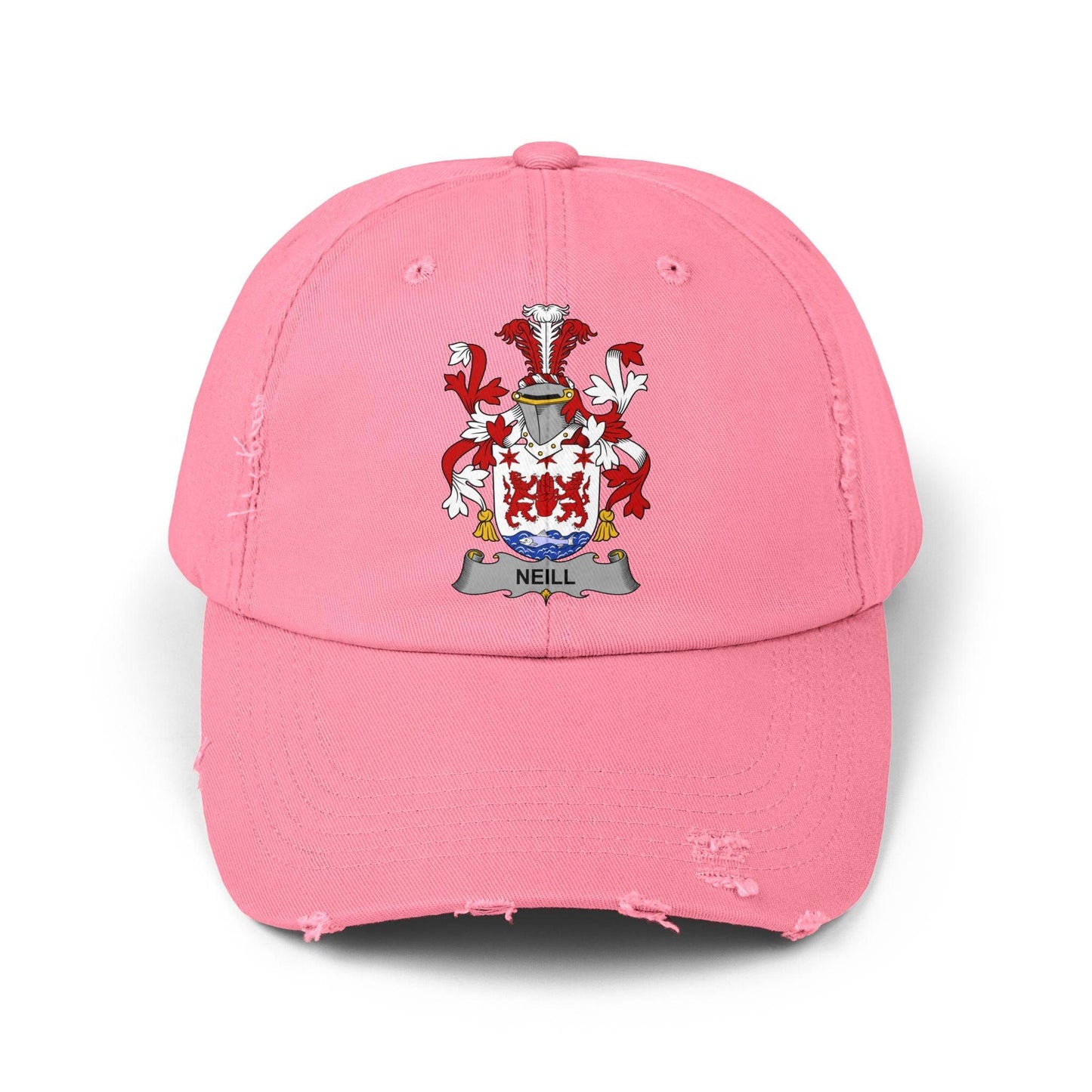 Custom Irish Coat of Arms Distressed Baseball Cap