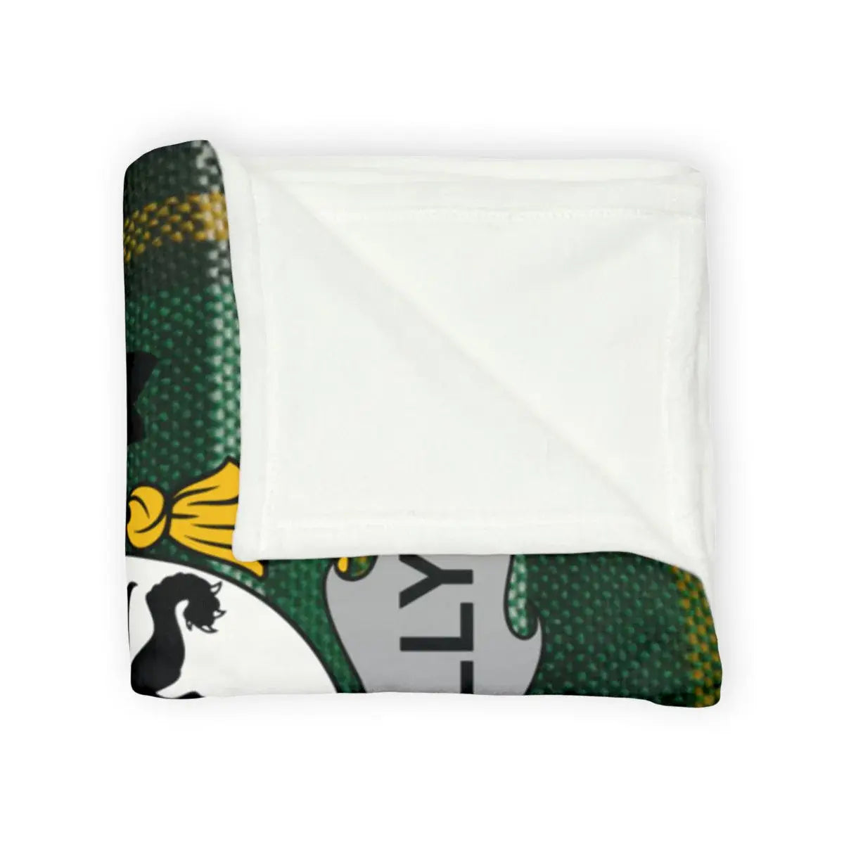 Cozy Green Yellow Black Patterned Blanket product