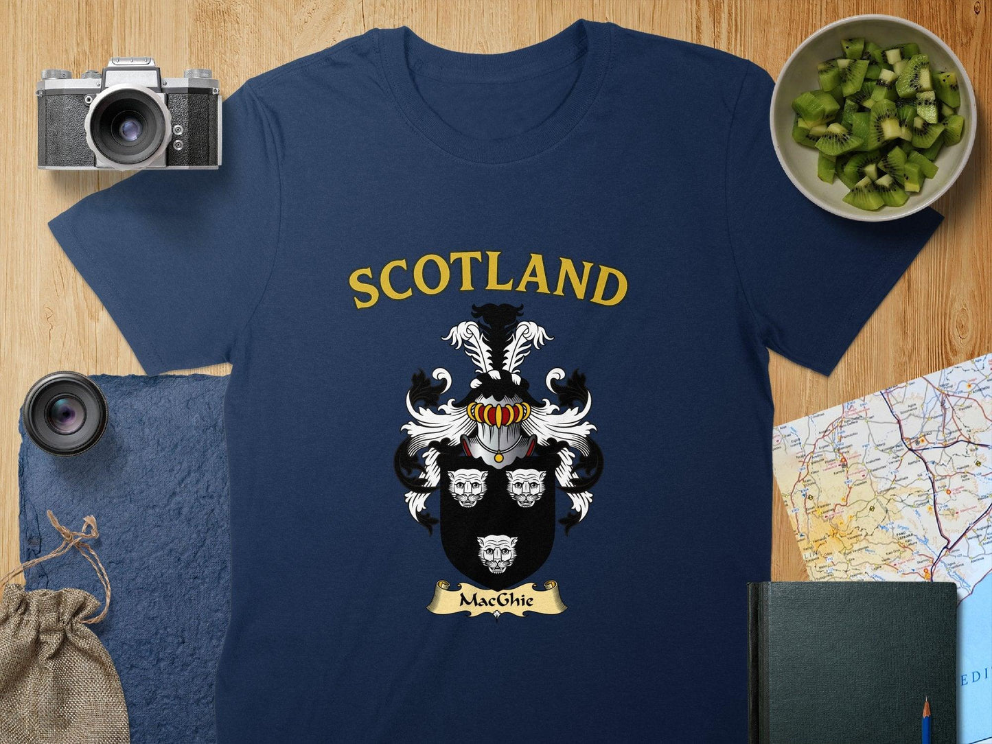 MacGhie Clan Family Crest Scotland T-Shirts - Celtic Ancestry Gifts